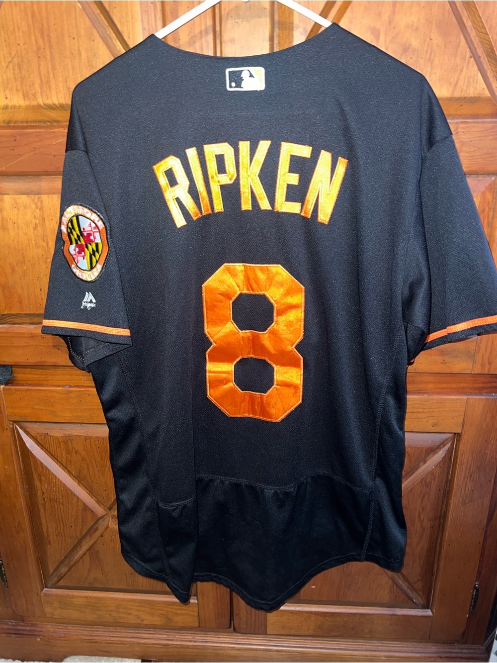 Authentic Cal Ripken Jr Baltimore Orioles Majestic Flex Base Jersey Size 44